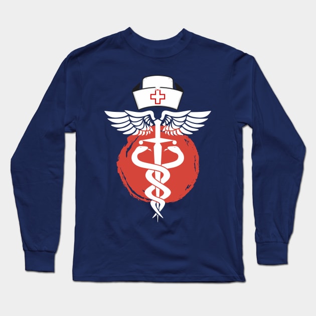 Murse - Male nurse - Heroes Long Sleeve T-Shirt by Crazy Collective